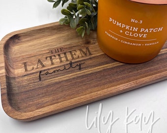 Custom Catchall | Key Dish | Candle Tray | Personalized Home Decor