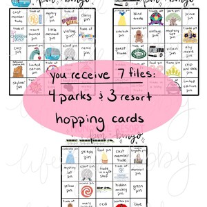 Hat Pin Bingo Example Pin Trading Bingo Files: Downloadable, Printable, Magic Inspired Pin ...