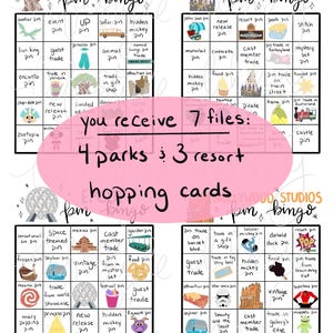 Hat Pin Bingo Example Pin Trading Bingo Files: Downloadable, Printable, Magic Inspired Pin ...