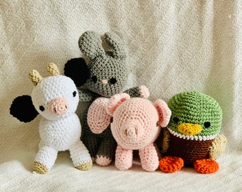 Crocheted Farm Animals