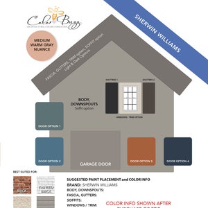 WARM MEDIUM GRAY | Exterior Paint Color Scheme | Sherwin-Williams Paints