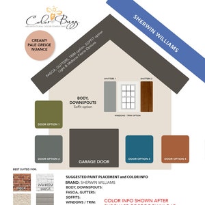 CREAMY PALE GREIGE | Exterior Paint Color Scheme | Sherwin-Williams Paints