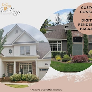 Exterior Paint Consultation Architectural Color House Benjamin Moore Sherwin Williams Consult Virtual Design Service Home Color Rendering