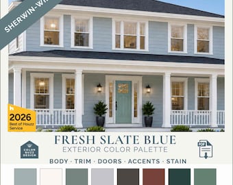 Slate Blue Paint Colors Sherwin Williams exterio Color Ideas Home Improvement Guide Airbnb Color Property Planning Entryway Consult Exterior