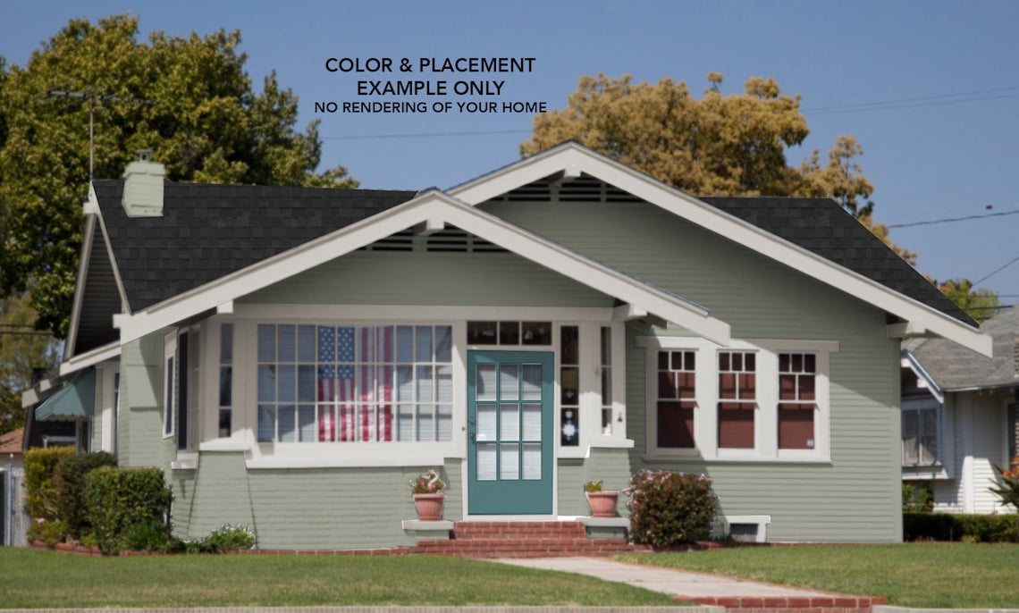 GRAYED GREEN | Exterior Paint Color Scheme | Sherwin-williams Paints - Etsy