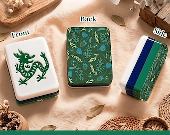 Mahjong Player Gift Ideas for Her Birthday Present Mahjong Decorative Floral Tiles Premium Quality Acrylic Tile Set Game Tournament Quality