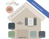 Exterior Paint Palette Sherwin Williams Greige Home Color Scheme Curb Appeal Architectural Design Color Guide Digital Download