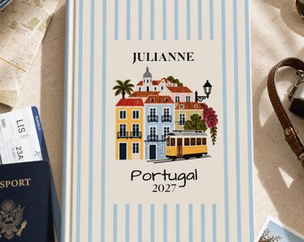 Portugal Travel Diary Blank Page Notebook Blank Pages European Vacation Scrapbook Honeymoon Gift Study Abroad Adventure Keepsake Graduation