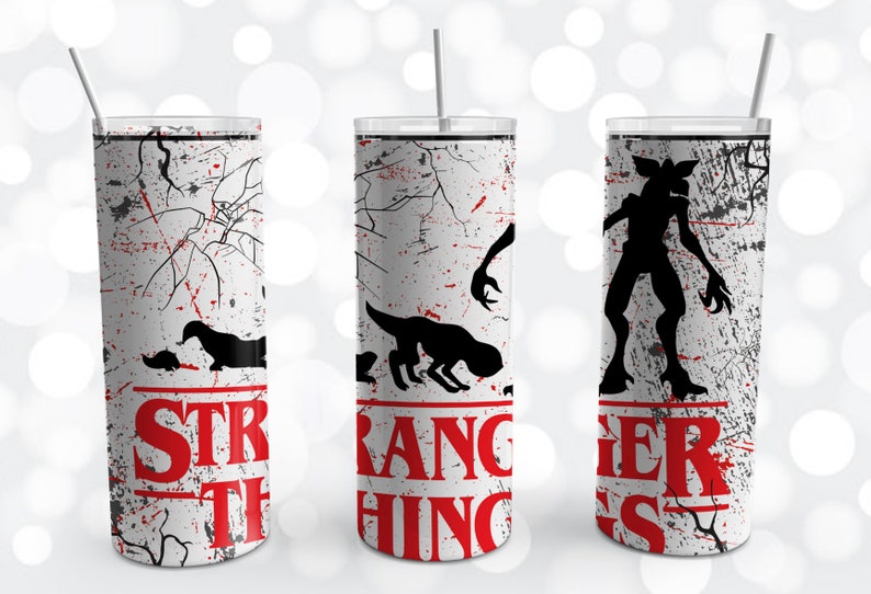 Stranger Things Tumbler Wrap Png Digital Download INSTANT Etsy Canada