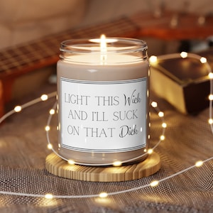 Light Me When You Want a BJ Candle, Anniversary Gift, Birthday Gift, Gift for Him, Boyfriend Gift, Valentines Day Gift, Gift for Husband