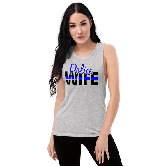 Police Wife Tank Top, Back the Blue Tank, Support Law Enforcement