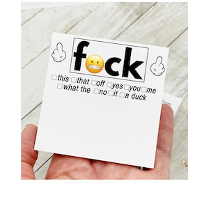 Funny Sticky Note, Funny Spoof Post-it Notes and Pens, Fuck Off Sticky  Notes for Study Office Supplies, Notebook Labels, Unique Gift 2023 - € 6.99