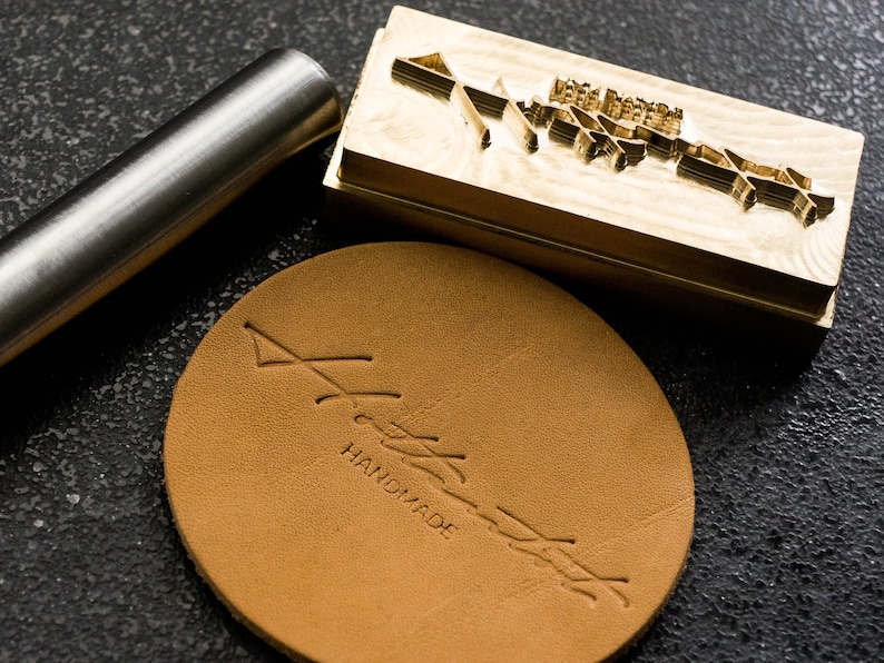 Custom Brass Embossing Stamps for Leather or Wood Crafts or Etsy