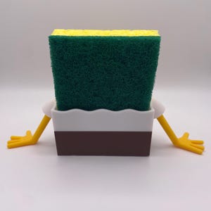 Sponge Holder, Funny, Kitchen, Cartoon, Decor, Gift, 3D Printed bild 4