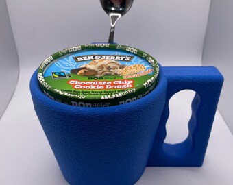 3D Printed Ice Cream Pint Cozie: Ergonomic Holder