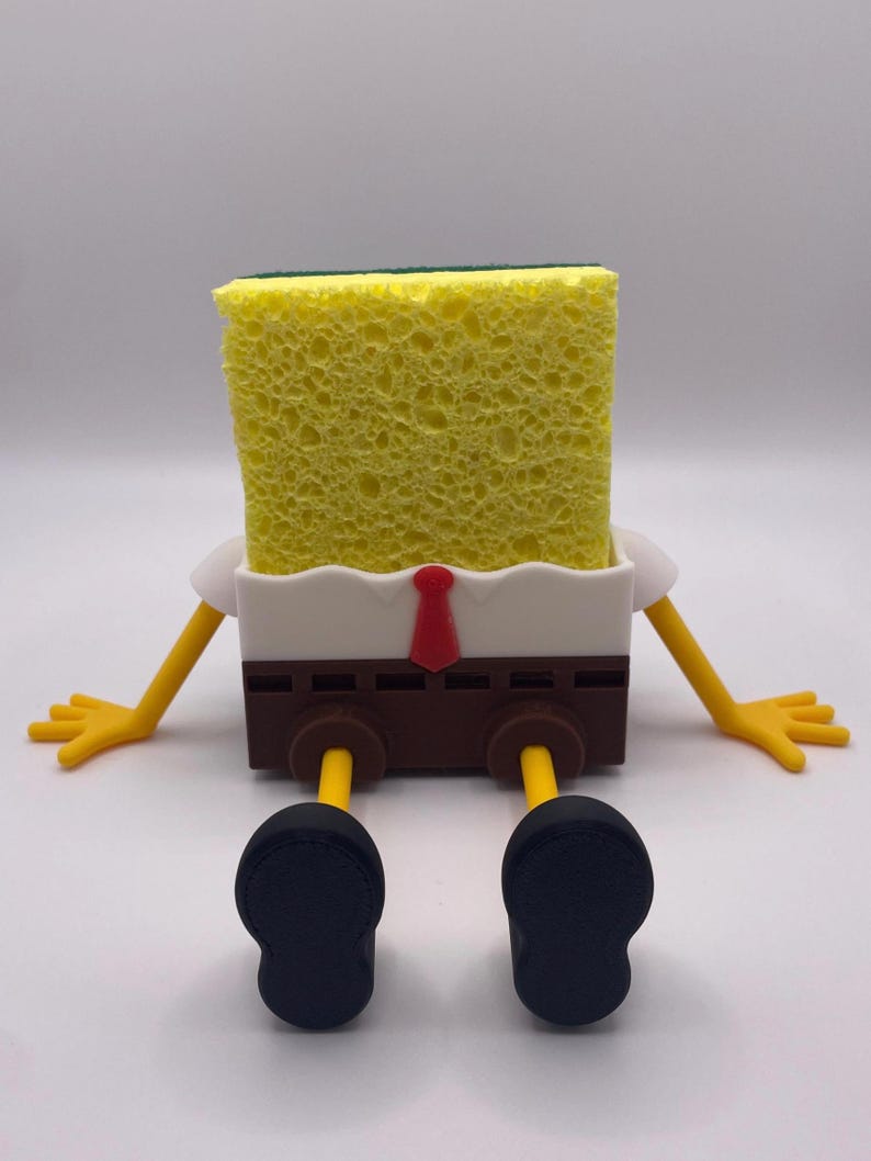 Sponge Holder, Funny, Kitchen, Cartoon, Decor, Gift, 3D Printed bild 1