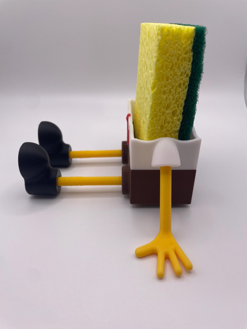 Sponge Holder, Funny, Kitchen, Cartoon, Decor, Gift, 3D Printed bild 3