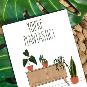 Digital Valentine's Day Card for Plant Lovers | You're Plantastic | Printable | Downloadable