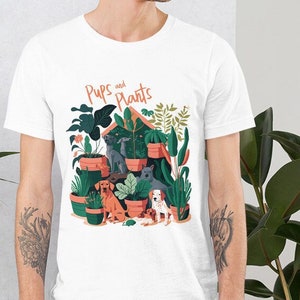 Pups and Plants - Unisex t-shirt
