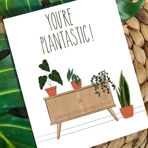 Digital Valentine's Day Card for Plant Lovers | You're Plantastic | Printable | Downloadable