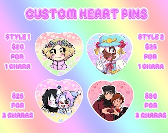 Custom Heart Button Commisssions