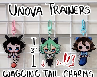 pokemon unova trainers wagging tail acrylic charms