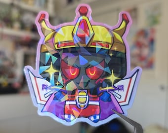 starscream 3" holographic sticker