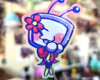 Deltarune Chapter 3 Tenna Flower Holographic 3" Sticker