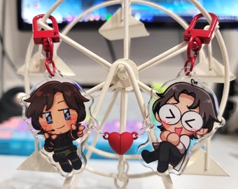 metal gear solid otasune heart magnet charm