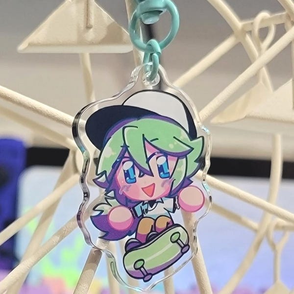 N Harmonia Skateboard Acrylic Charm