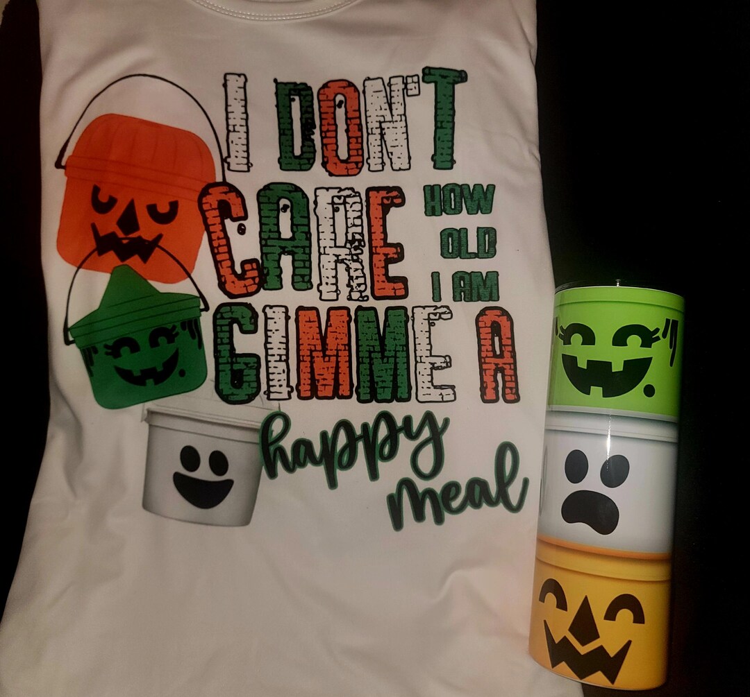 Happy Meal Boo Bucket T-shirt and Tumbler Set. Perfect for Spooky ...