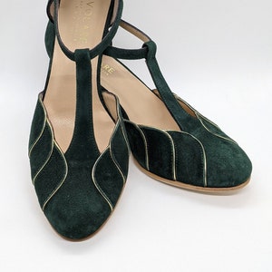 Volare Shoes – Bessie in suede colors – vintage inspired, handmade, customized, genuine leather luxury shoes