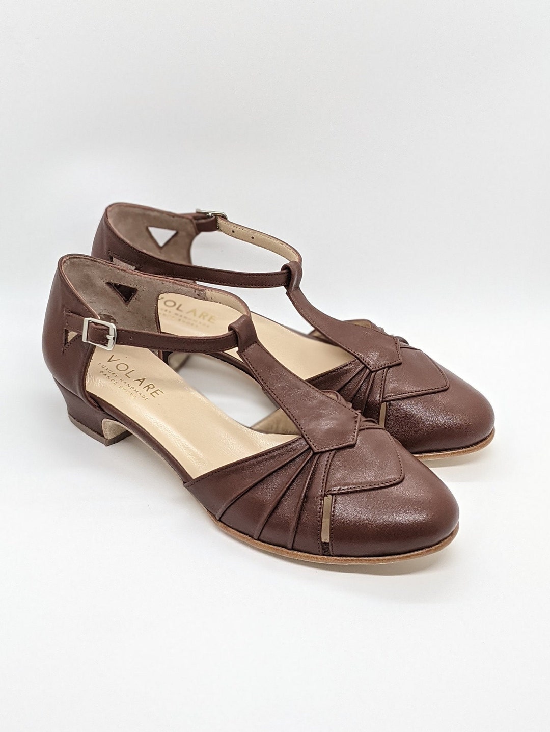 Volare Shoes Deco in Leather Colors Vintage Inspired, Handmade