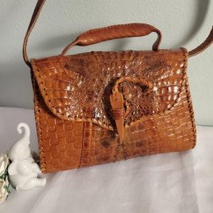 Crocodile purse with head store
