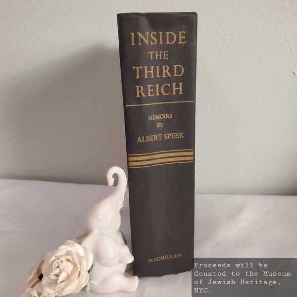 Inside the Third Reich Memoirs by Albert Speer 1st US Edition 1970 Hardcover, Historical Nonfiction of 1940s Germany