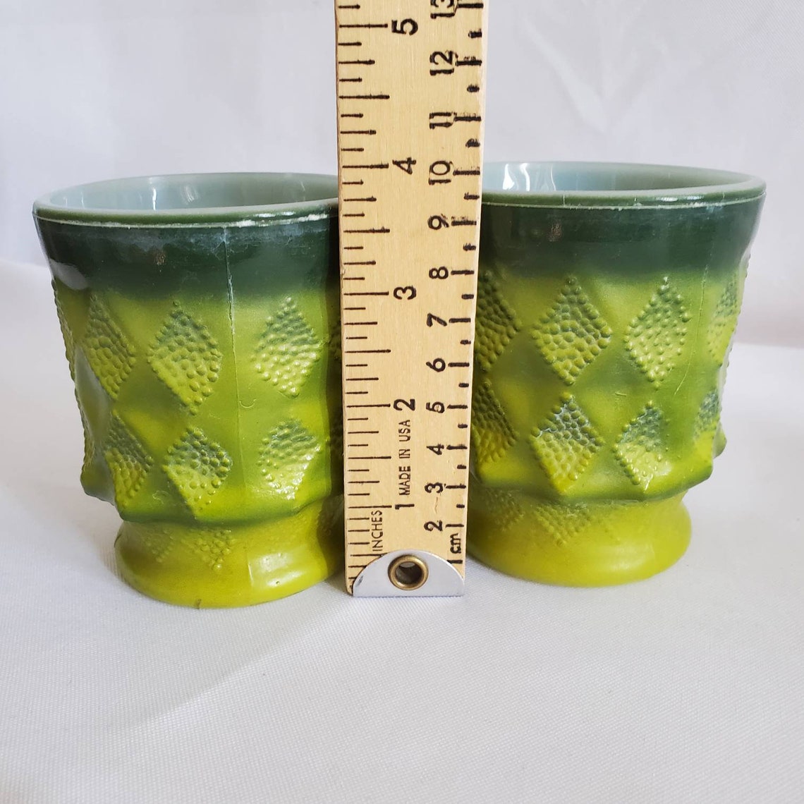 1960s Fire King Stacking Mug Avocado Green Tea Mug Vintage Etsy
