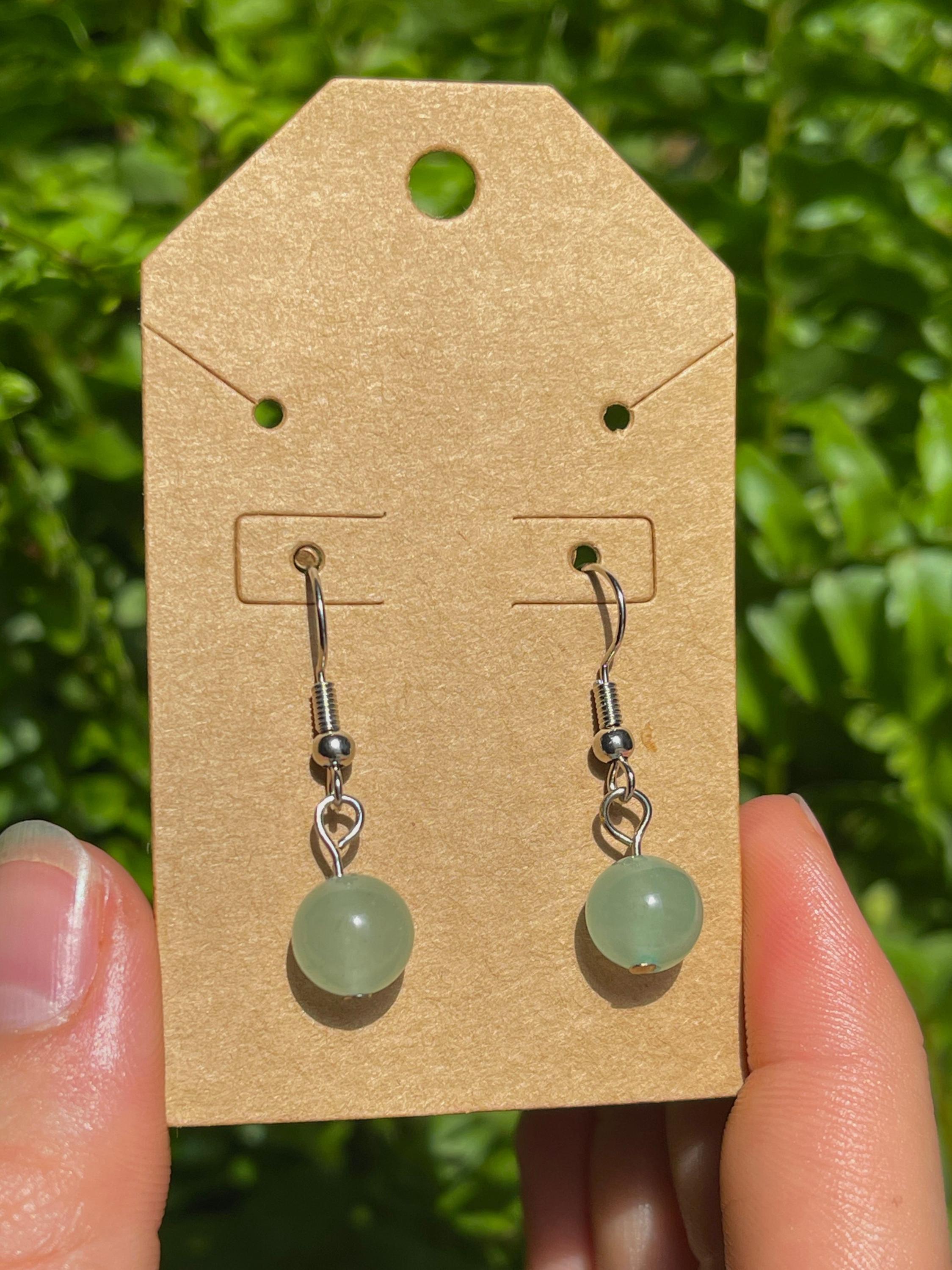 Orecchini Donna,Orecchini Pendenti in Avventurina Verde Naturale con Pendente A Mezzaluna Avvolgente in Filo Orecchini Pendenti con Gancio Guarigione Cristallo Reiki Equilibrio Chakra Gioielli Regal