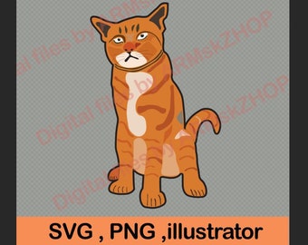 Download Orange Cat Svg Etsy Yellowimages Mockups