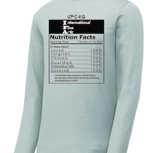 IFA Nutrition Facts Shirt