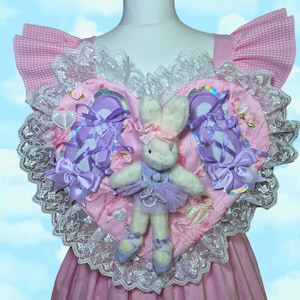 Made To Order - Heart Shaped Apron Dress size XS - XL