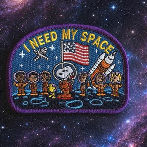 "NASA ""Ich brauche meinen Weltraum"" Artemis Astronaut Programm zum Mond Patch - 3,5""