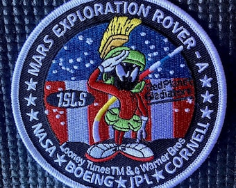 NASA JPL Marvin The Martian Patch, misión espacial del rover de exploración de Marte - 3,5"