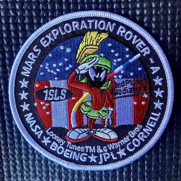 NASA JPL Marvin The Martian Patch Mars Exploration Rover Space Mission - 3.5”