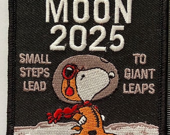 Parche espacial de la misión lunar 2025 de la NASA - Programa Artemis - 3,5 pulgadas