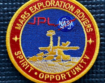 Parche de la misión espacial del rover de exploración Curiosity de la NASA (JPL) en Marte - 3,5"