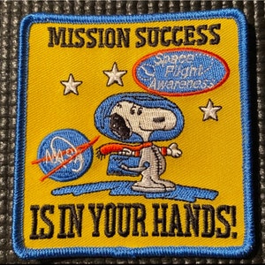 NASA Mission Success is in Your Hands Space Patch - 3.5”