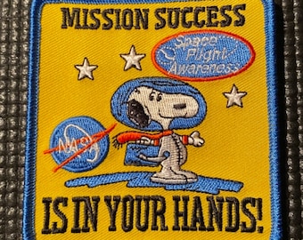El éxito de la misión de la NASA está en tus manos. Parche espacial de 3,5 pulgadas.
