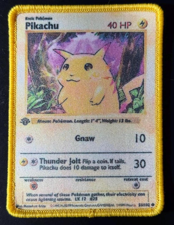 pikachu first edition pokemon card value 1999 Pokemon Pikachu (Red Cheeks) - 1st Edition Shadowless main image 1