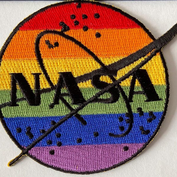 NASA Pride Rainbow Emblem - Equality - 3.5" - Space Patch