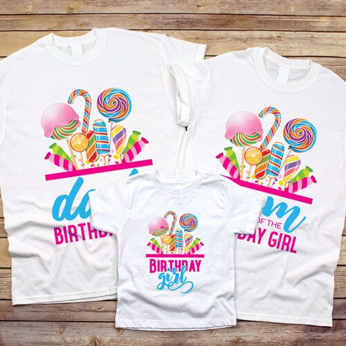 Family Matching Lollipop Candy Girl Birthday Shirts Sweet One - Etsy